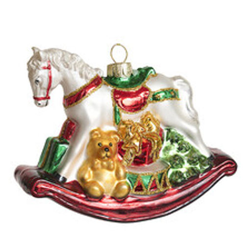 Лошадка-качалка (стекло) 7,5х6,5х10 см - Holiday classics фото 2