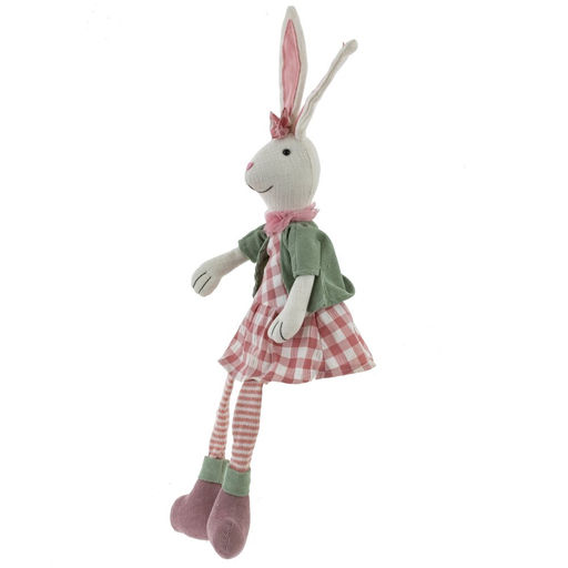 Игрушка набивная "Заяц/Зайка", L13 W12 H62/28 см, 2в.