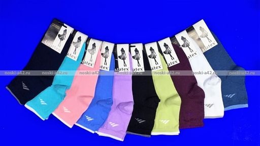 Цена за 10 пар. ЮстаТекс носки женские 2с15 СПОРТ ассорти 23-25 - Юста-текс фото 55