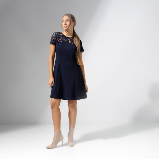 Платье приталенное с кружевом Моментальное преображение - Charutti фото 10