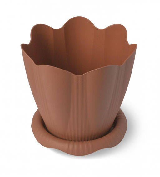 Горшок Эдельвейс-терракот с поддоном 1,5л д16см арт.С191Т