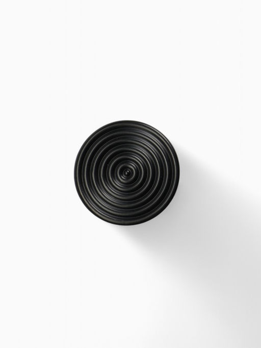 Цена за 2 шт. Ручка-кнопка CAPPIO «Лабиринт», цинк, цвет чёрный