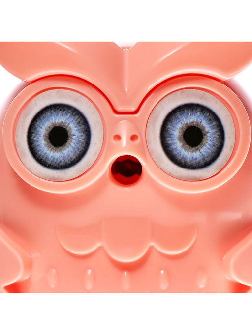 Точилка для карандашей механическая Calligrata «Сова», с контейнером, персиковая