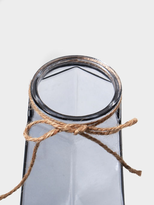 Ваза «Калли», 21×9.5 см, стекло, серая