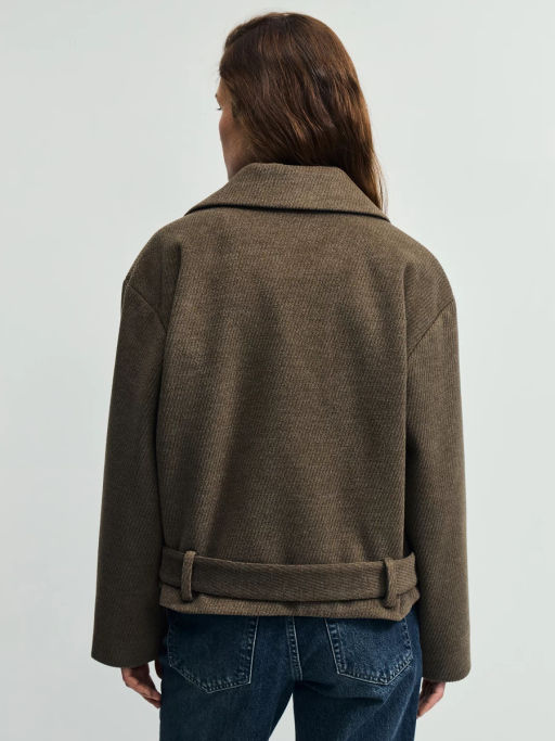 Полупальто с ремнем / Zarina  фото 8