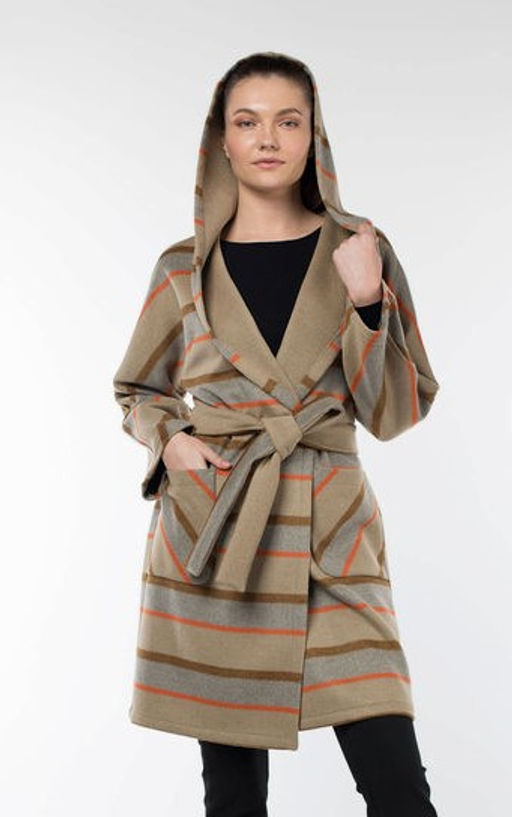 Пальто женское демисезонное (пояс) - El podio фото 9