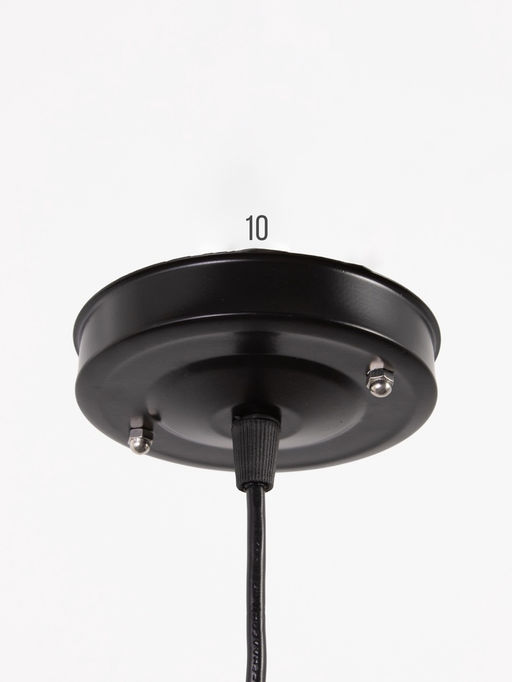 Светильник подвесной 1117/1, E27, 40 Вт, 22.5×70 см, чёрный