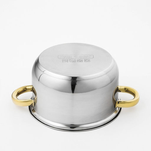 Кастрюля Доляна Роскошь, 2.2 л, d=19 см, с крышкой, капсульное дно, нержавеющая сталь  фото 11