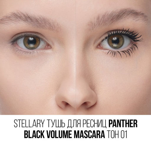 Stellary Тушь для ресниц с эффектом объема и разделения / Panther Black Volume mascara тон 01  фото 8