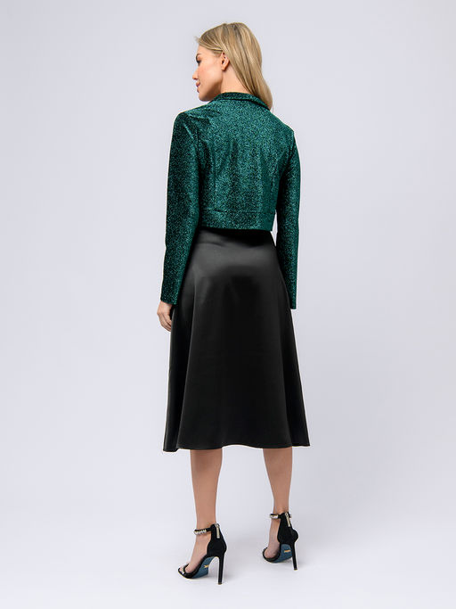 Болеро изумрудного цвета с длинными рукавами - 1001dress фото 3