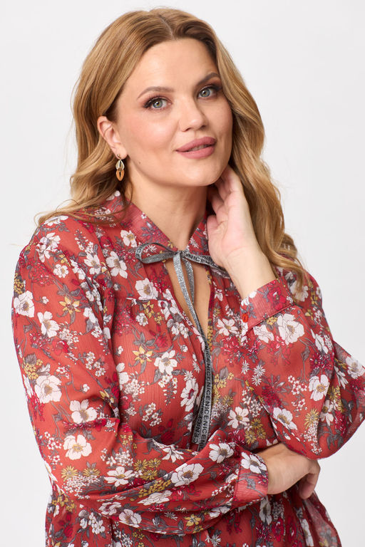 Блуза Michel Chic 760/1 красный  фото 4