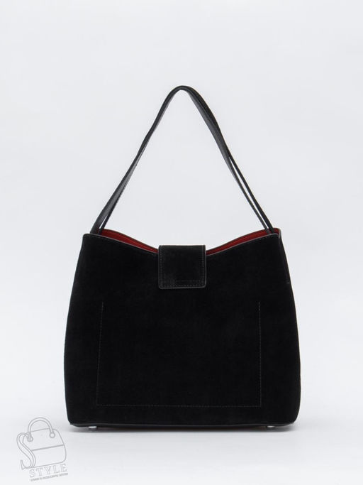 Сумка женская кожаная 2400YF black Polina&Eiterou