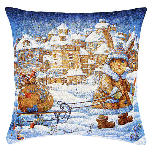 "Предпраздничный вечер" Наволочка гобеленовая 45х45