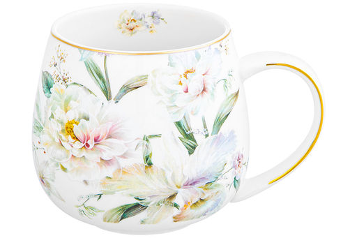 Кружка 400 мл 12,5*9,5*8,5 см Корнелия бочонок NEW BONE CHINA - Elan gallery фото 4