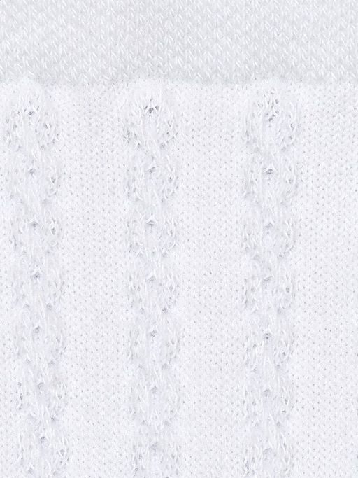 OMSA kids Calzino 22A03 ажурная косичка и цветочки - bianco  фото 4