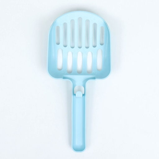 Совок для кошачьего туалета 9 х 19,5 см, синий перламутр - Пижон фото 3