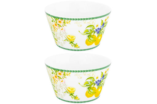 Набор 2 салатников 13*13*7,5 см 600 мл Лимоны NEW BONE CHINA - Elan gallery фото 15