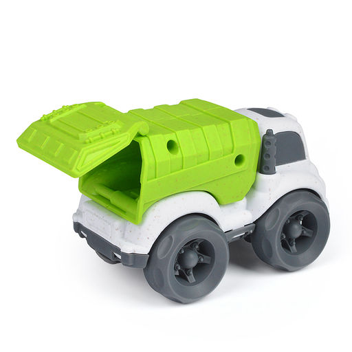Эко-машинка 10 см, городская тех., бело-зеленая - Кнр фото 4