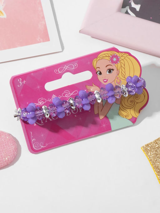 Цена за 2 шт. Браслет детский «Выбражулька» карусель, фиолетовый