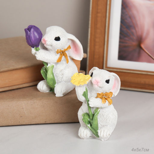 Фигурка Кролик / 1131 /уп 4/ Пасха 2 СОРТ / 736588 - Галеонтрейд фото 2