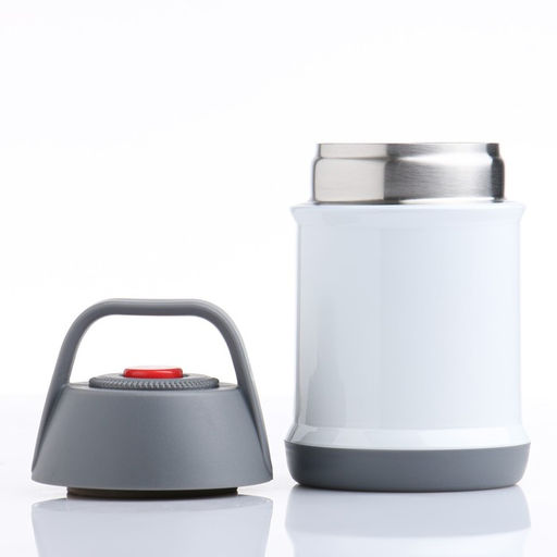 Термос для еды TAKE IT EASY, 450 мл, 917.5 см, нержавеющая сталь, белый, серый фото 2