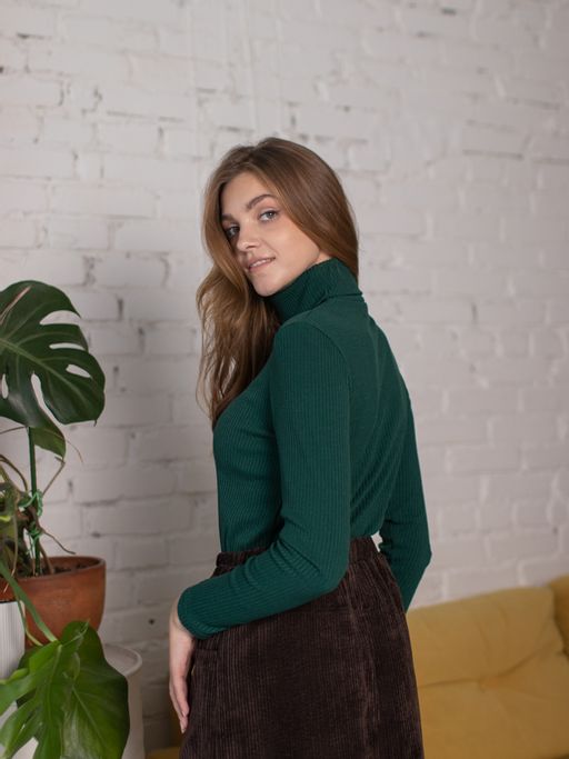 водолазка в узкий рубчик ТМ ТРиКА 019-0460  фото 3