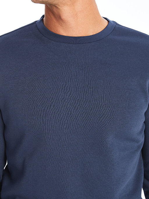 Bisiklet Yaka Uzun Kollu Erkek Sweatshirt - Waikiki фото 3