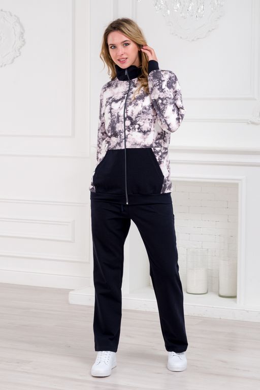 Костюм женский из футера Скарлетт космос - Амадэль фото 5