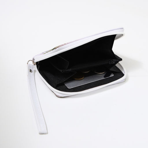 Кошелёк женский на молнии с ремешком, разноцветный