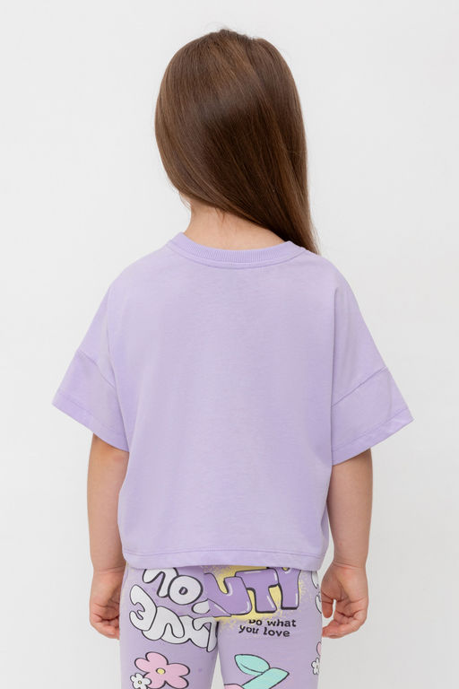 Crockid _ КР 302696/пастельно-лиловый к541 фуфайка (футболка) для дев