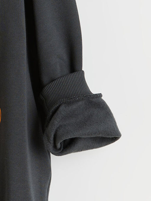 Bisiklet Yaka Erkek ?ocuk Kal?n Sweatshirt 2li