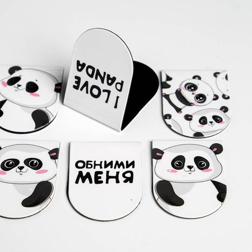 Закладки магнитные на подложке You are pandastiс, 6 шт - Artfox фото 4