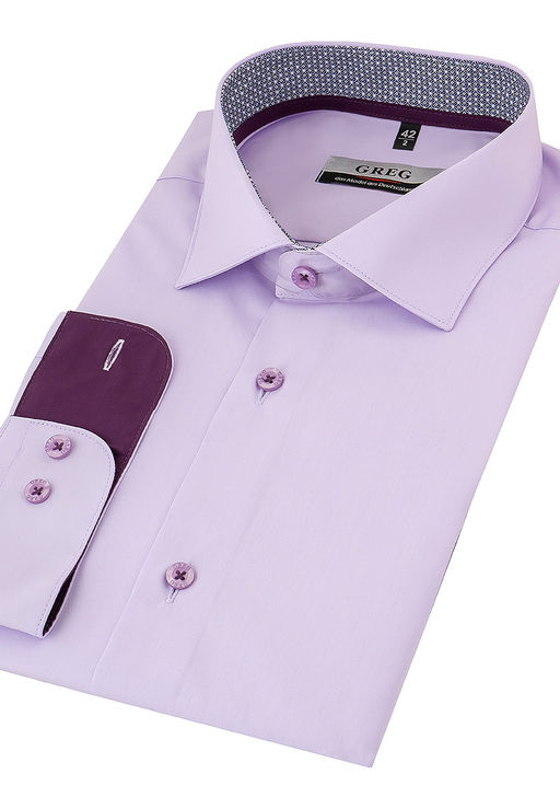 Сорочка мужская длинный рукав GREG 720/139/LV/Z/3p  фото 3