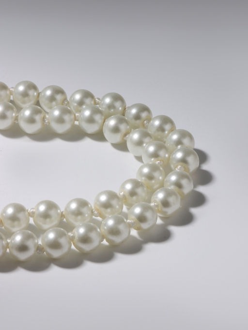 Бусы Классика шар №8, цвет молочный, L=125 см
