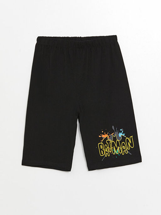 Beli Lastikli Batman Bask?l? Erkek ?ocuk Pijama ?ort - Waikiki фото 3