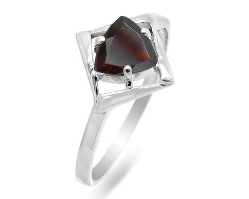 Кольцо из серебра гранат, Барокко