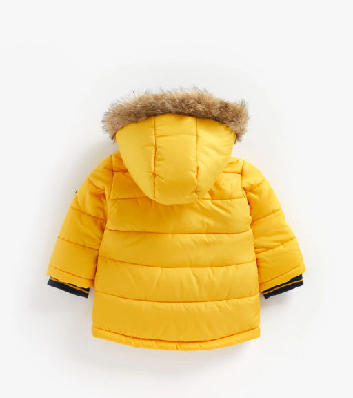 mothercare / Парка стеганая с подкладкой из искусственного меха  фото 2