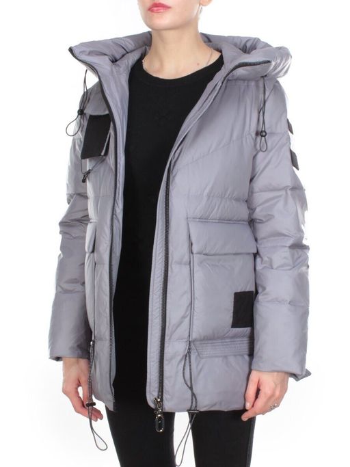 8912 GRAY Куртка зимняя женская CORUSKY (200 гр. холлофайбера) - Fashion фото 9