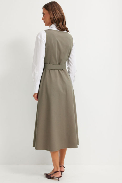 Сарафан LYUSHe 4147-Р хаки  фото 6