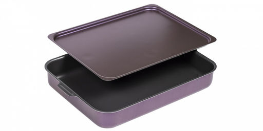 АП_VIOLET Противень 230*300 мм, 2 цельн руч, мет/кр, а/п, Сплав А5, арт. 3633023 Калитва