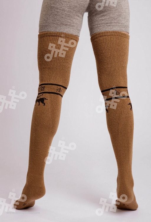 Чулки из монгольской шерсти (арт. 01123) - Тод оймс ххк фото 2
