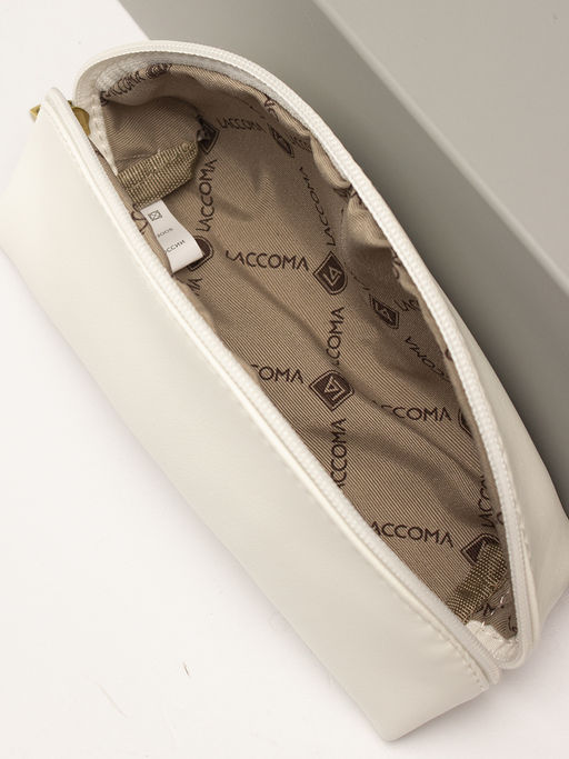 LACCOMA косметичка Анетта-802-белый эко кожа хлопок