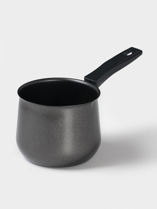 Турка «Мортен», 600 мл, 20.5×9.7×8.5, пластиковая ручка, антипригарное покрытие, чёрная