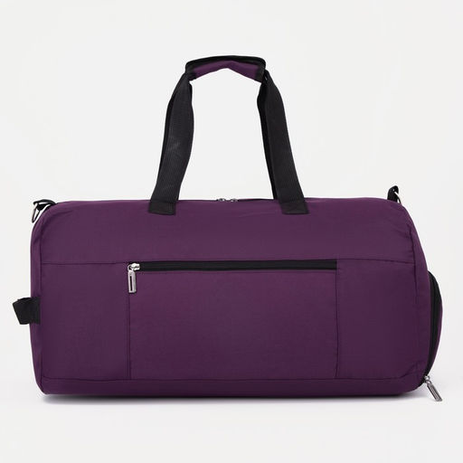 Сумка спортивная на молнии, отдел для обуви, наружный карман, цвет фиолетовый - Simaland фото 3