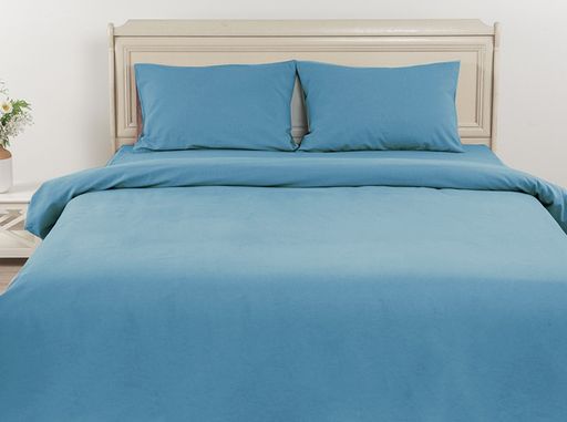 22С107-ШР/уп 210*220 КПБ цв. 250 меланж бирюзовый