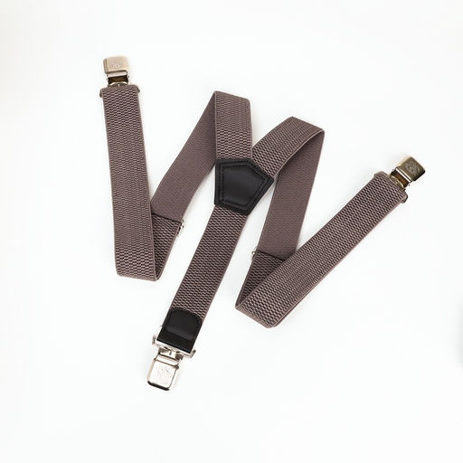 Подтяжки взрослые «Великан» для полных, ширина 3.8 см, серый