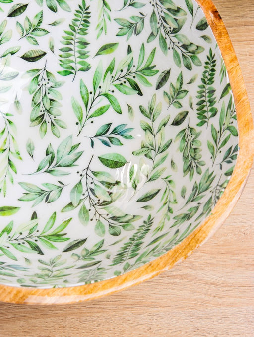 Салатник «Оливковая ветвь», 29×29×11 см, дерево манго