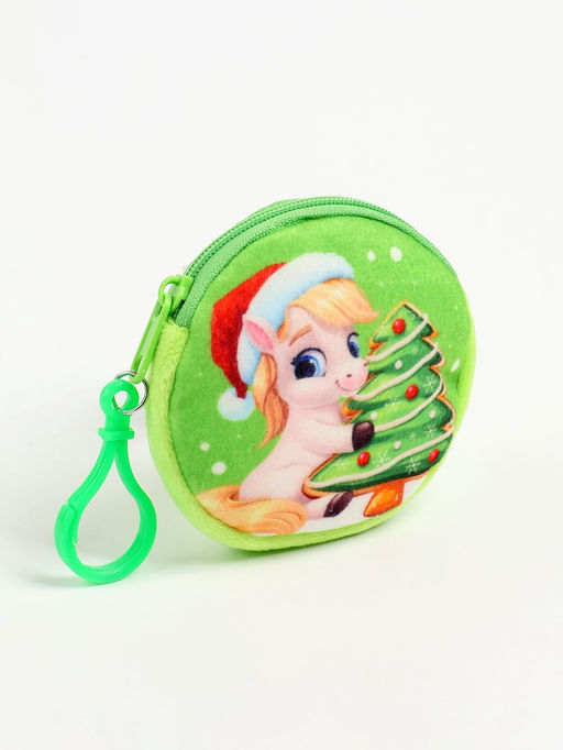 Цена за 10 шт. Кошелёк детский «Лошадки», плюшевый, МИКС