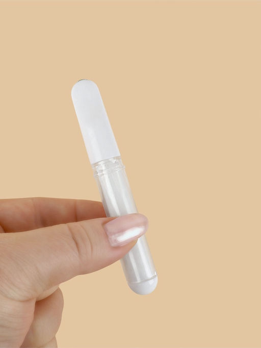 Мел карандаш для ткани TEIRA, с пудрой, 10.5×2 см, белый