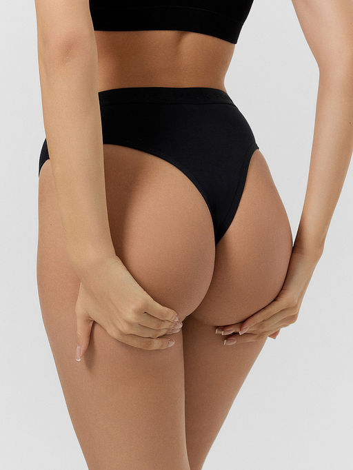 Трусики бразилиана черные в наборе, 3 шт - Mark formelle фото 5